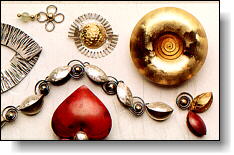 Earrings and brooches